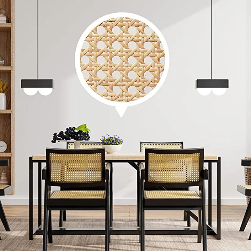 40 45 50 60 70cm Natural Rattan Octagonal Decoration Cane Webbing Real Indonesia Rattan Wall Decor Furniture Repair Material view 4