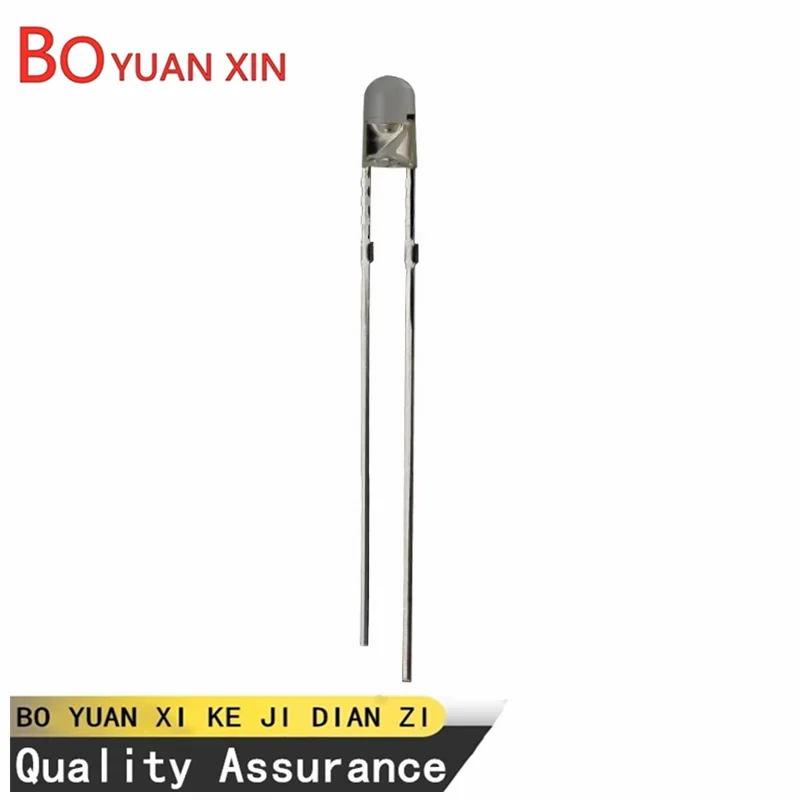 100pcs 3mm Round Head LED Light, 5V Warm White Light, Focused USB Night Light for Mechanical Keyboard, 3.7-5V F3 High Brightness