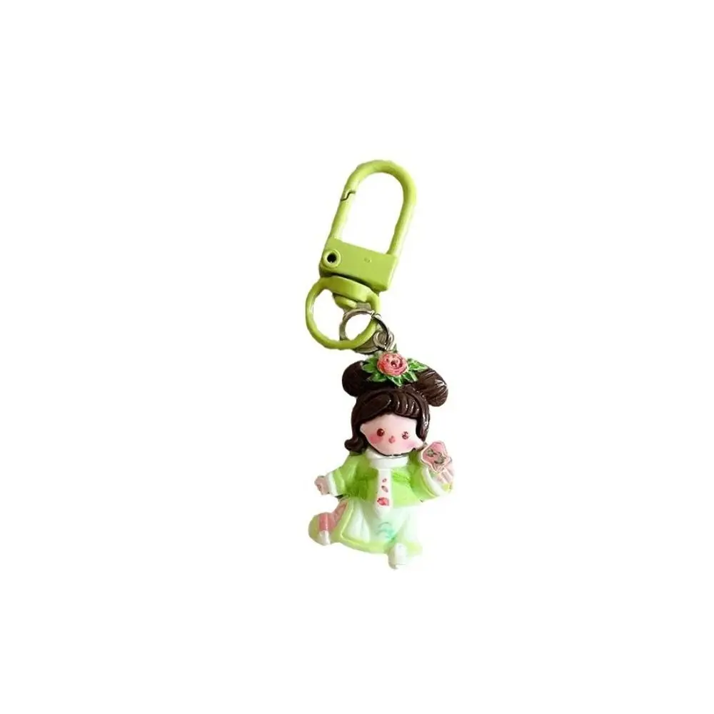 Bag Pendant Cartoon Keychain Ancient Style Chinese Style Tang Dynasty Princess Key Chains Hanging Chain Backpack Charms