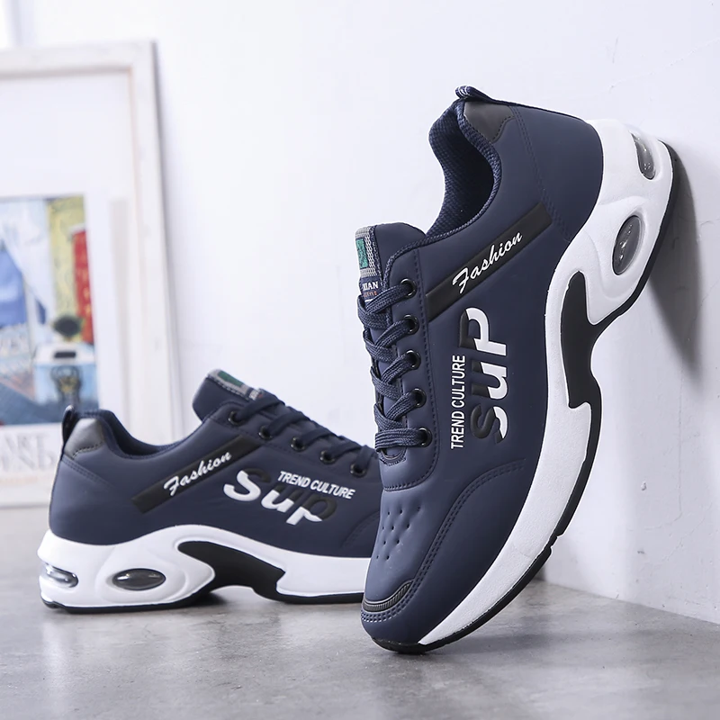 Tênis confortável masculino, tênis de corrida, ao ar livre, vulcanizado, casual, cunhas, moda, novo, 2023