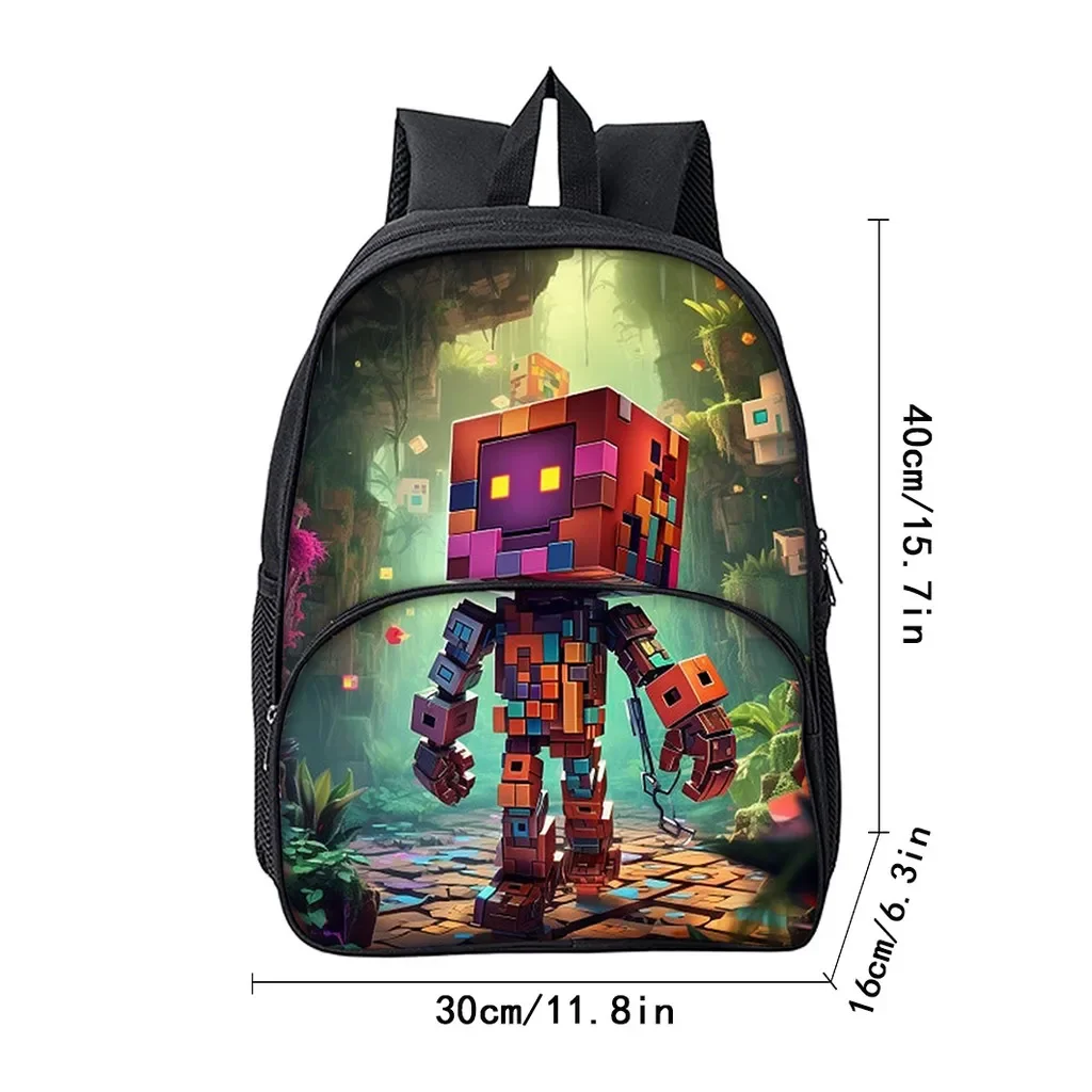 กระเป๋าเป้สะพายหลังลายการ์ตูน 3 มิติ สำหรับเด็กผู้ชายและเด็กผู้หญิง ของขวัญยอดนิยม พร้อมช่องใส่ของด้านหน้า ดีไซน์ทันสมัย กันน้ำ