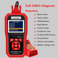 KONNWEI KW870 KW880 KW890 12V Cars Battery Tester Analizer Battery Match 3 in 1 Auto Diagnostic Tools OBD2 Scanner Code Readers