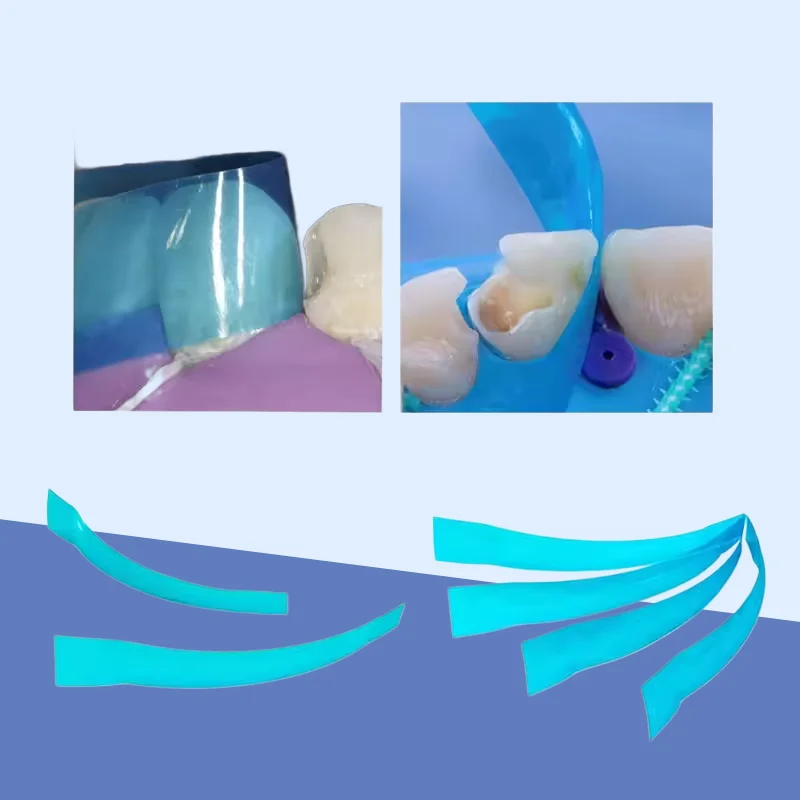 Dental Contoured Anterior Matrix Strip Dentistry Material for Dental Resin Restoration view 3