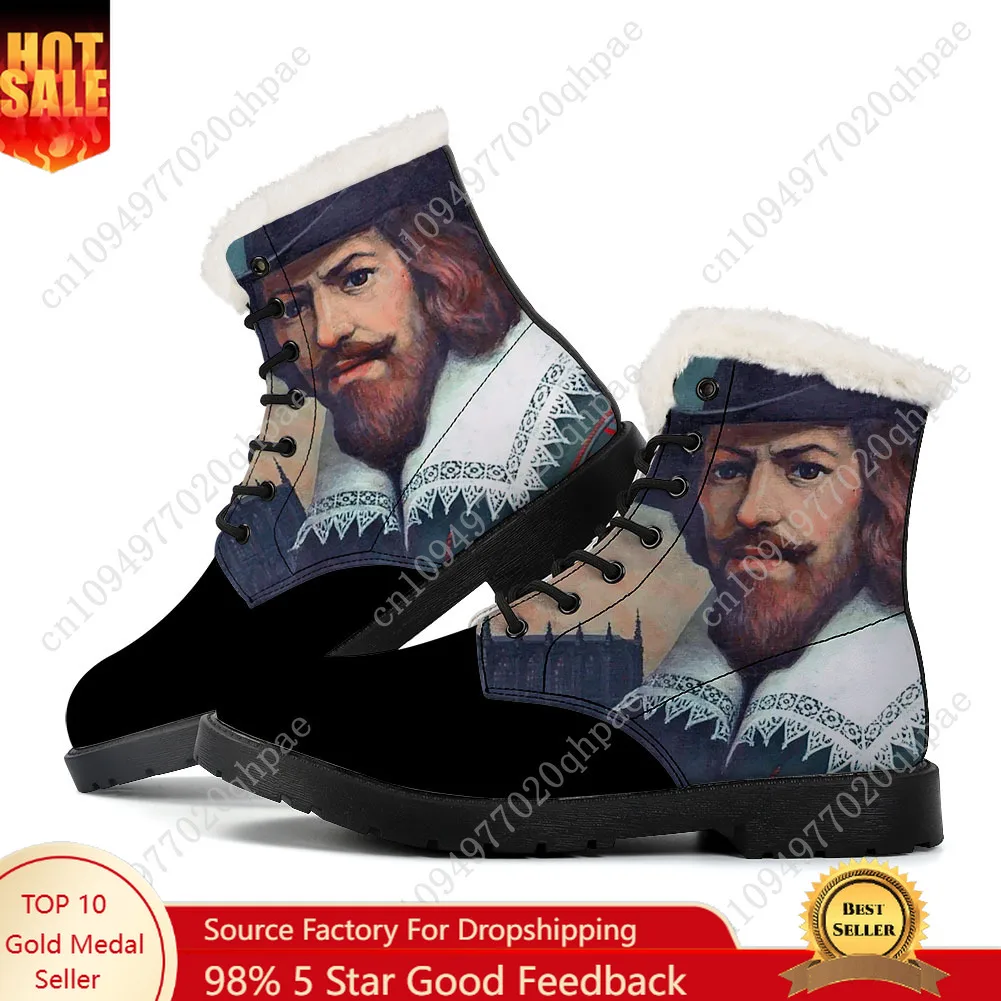 

Плюшевые ботинки Guy Fawkes, мужская и женская обувь для подростков, повседневные ботинки, уличная легкая обувь высокого качества с принтом пары по запросу, обувь на заказ