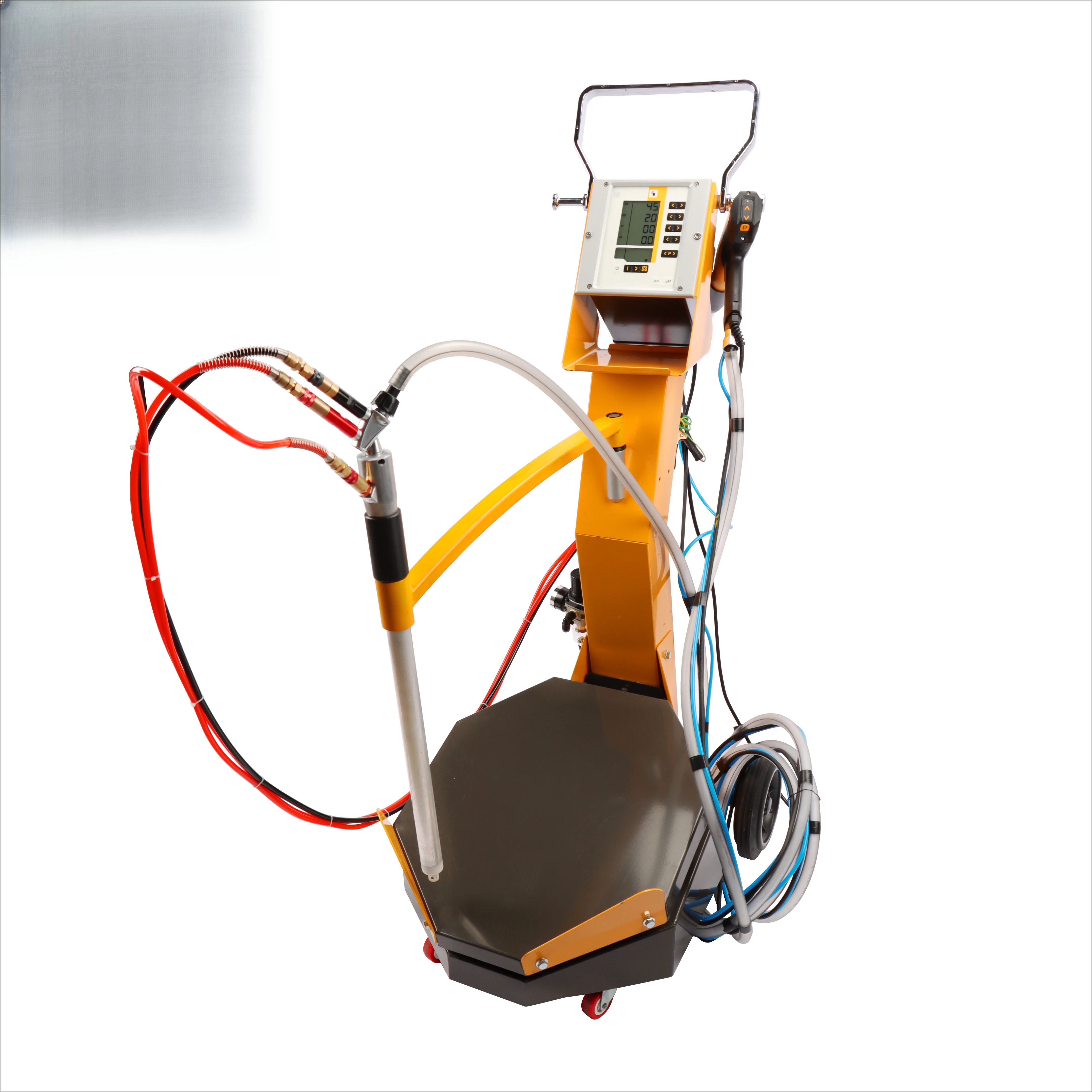 

Electrostatic powder coating production line for steel substrates with motor pumps and engine core components