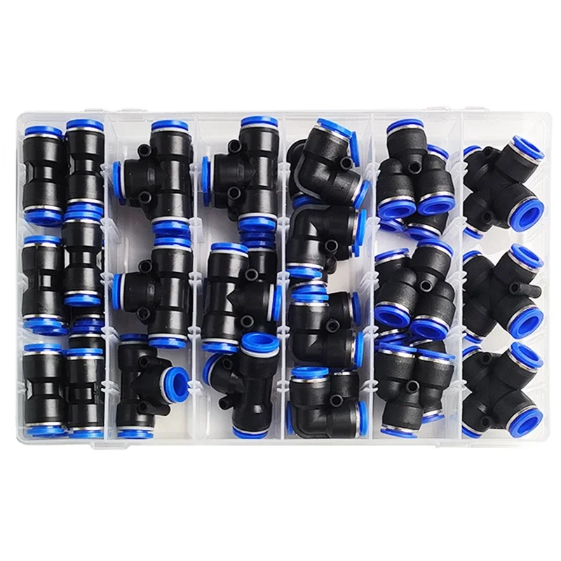 39 PCs Boxed PU-12/PE-12/PZA-12/PY-12/PV-12/PG-12 Pneumatic Connectors Kit 12mm Outer Diameter of the Hose Pipe Tube Air