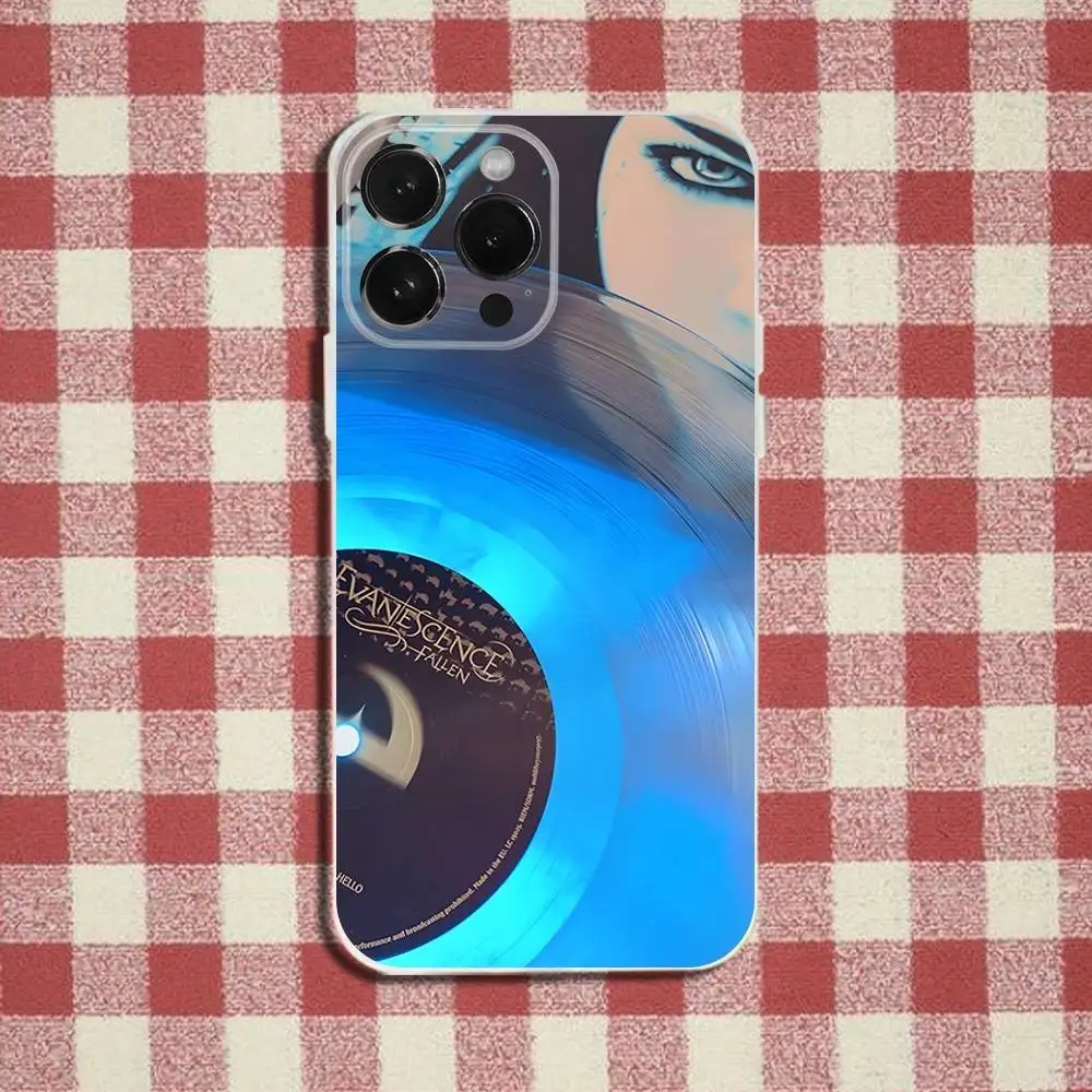 حافظة هاتف Evanescence Amy Lee لهاتف iPhone 16,15,14,13,12,11 Pro,Max,Plus,X,XS,XR,SE,سيليكون شفاف صغير ناعم