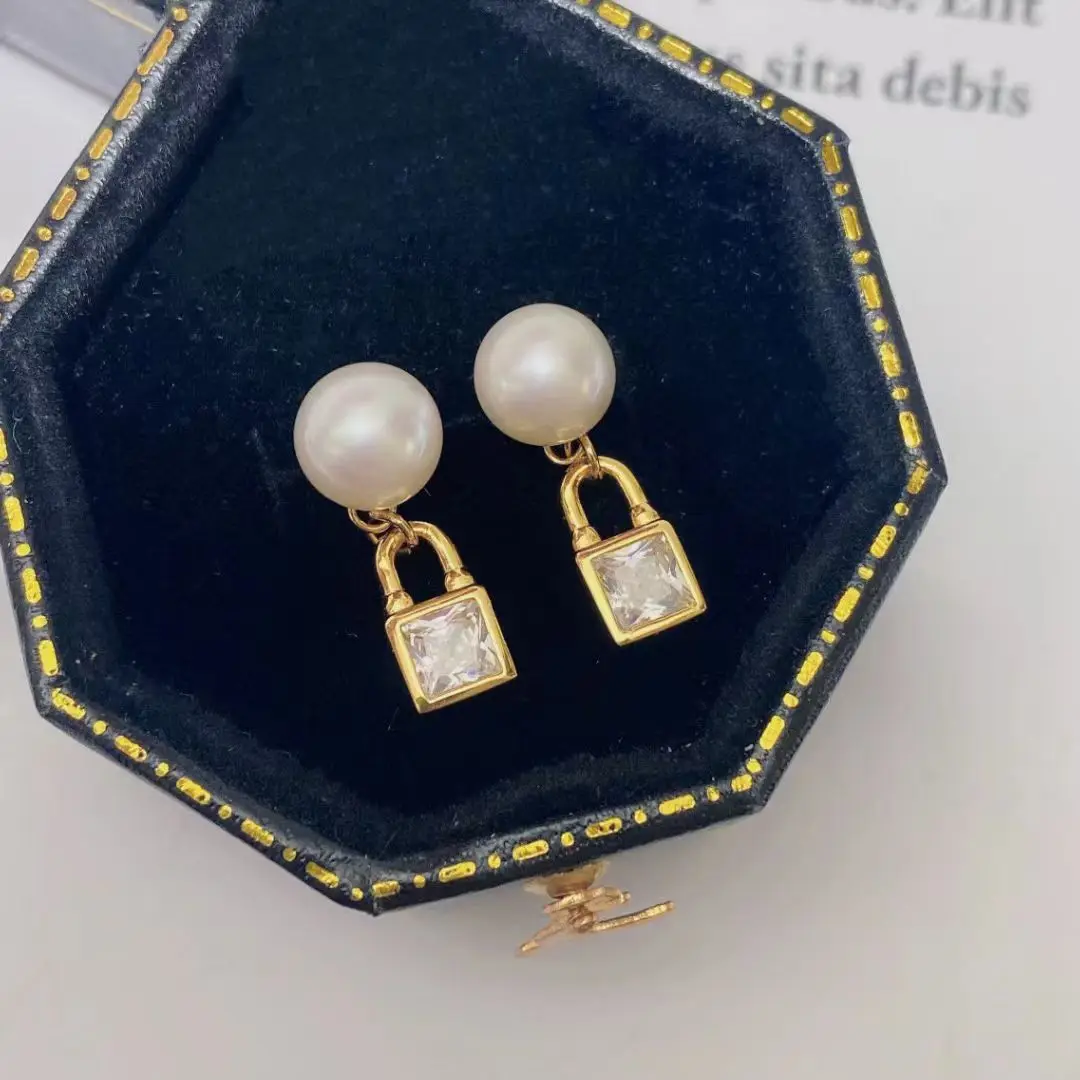 

Серьги из стерлингового серебра 925 пробы в стиле ключа, фурнитура для крепления, базовые монтажные детали, аксессуар для жемчуга 6-7 мм, 5 пар/лот