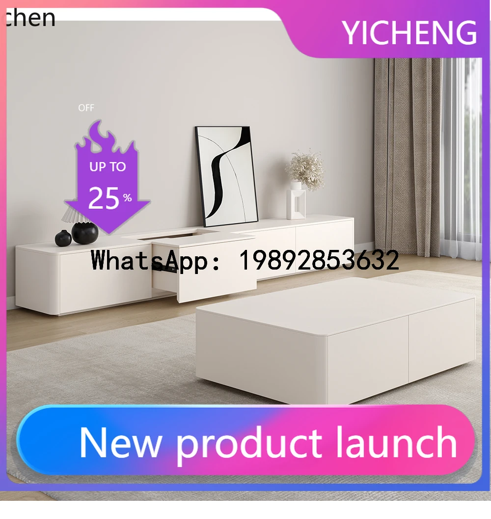 

AA solid wood paint floor TV cabinet small apartment living room modern simple TV cabinet