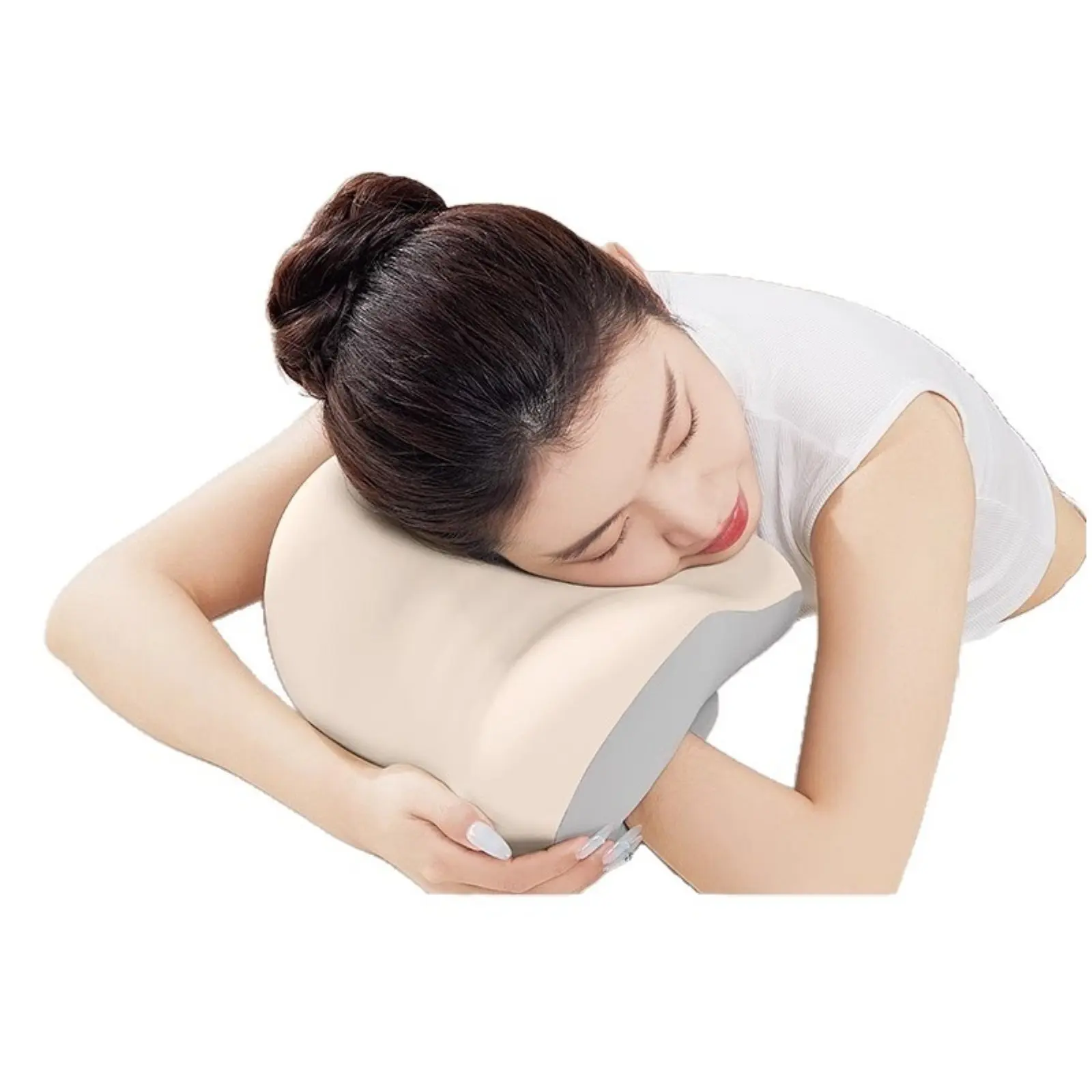 Almofada de Apoio para Cabeça de Cadeira de Escritório, Design Ergonômico, Almofada Multifuncional em Tecido Respirável