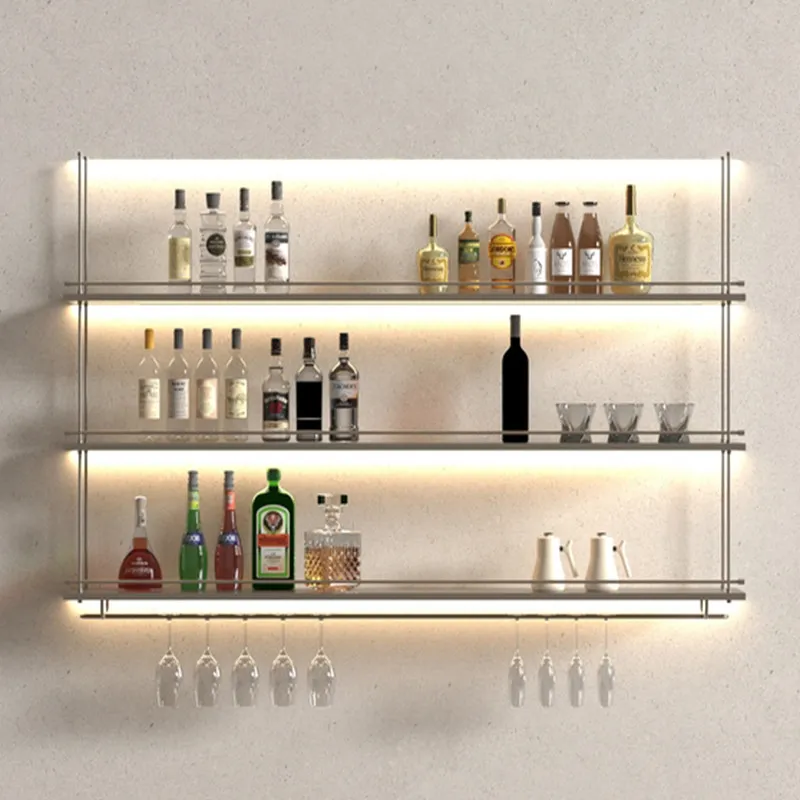 Quality Creative Display Showcase Nordic Style Vintage Premium Showcase Cabinet Aesthetic Angolo Bar Per Casa Bar Furniture
