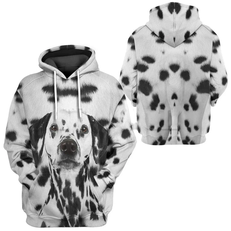 

Cute Dog Pattern Hoodies Spring Autumn Fashion Long Sleeve Men Women 3D Animal Printed Hoodie Loose Casual Couple Pullovers Tops