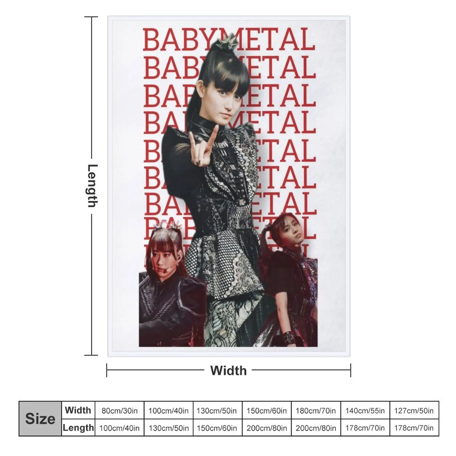 Babymetal New Formation Throw Blanket Fashion Sofas Sleeping Bag Cute Plaid Blankets