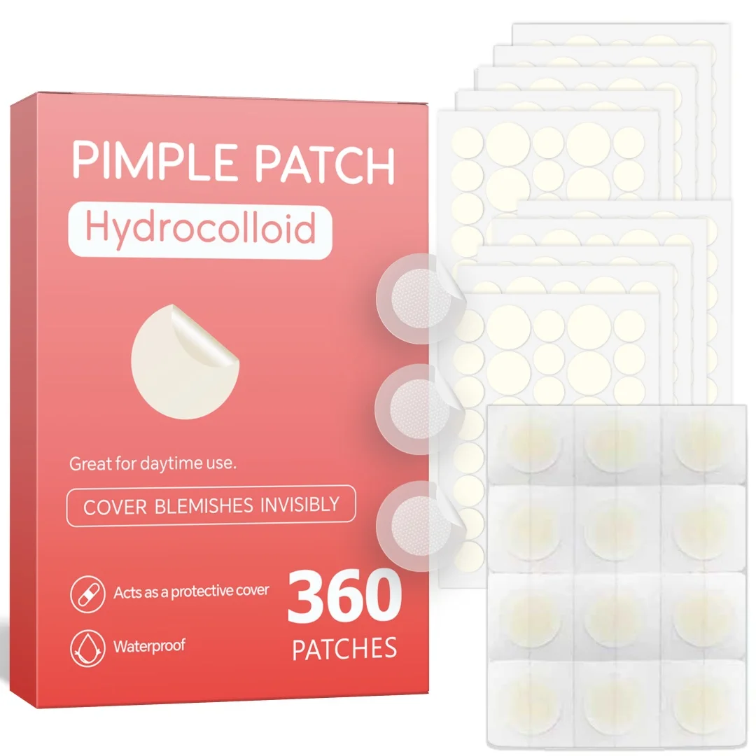 Hydrocolloid Acne Pimple Patch, Hydrocolloid Spot Stickers, Covering Zits and Defect, Nighttime Spot Stickers for Face and Skin