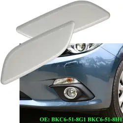 2x Headlight Washer Nozzle Cover Front Bumper Headlamp Spray Jet Cap Unprimed Covers For Mazda 3 Axela BN BM 2014-2016 2015