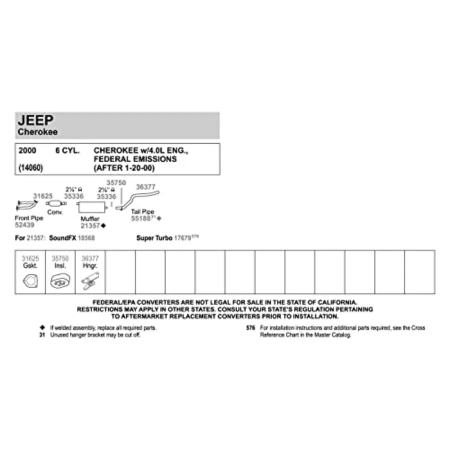 Direct Fit uitlaatdemper met 2,25 inlaat-ID en 2,25 uitlaat (ID) Ontworpen voor verbeterde prestaties en diepe bas