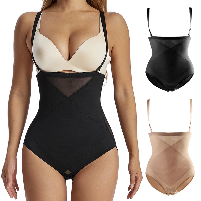 補正下着ボディスーツ女性のシームレスなセクシーなハイウエストトレーナーガードルショーツボディシェイパーおなかコントロールバットリフターコルセット