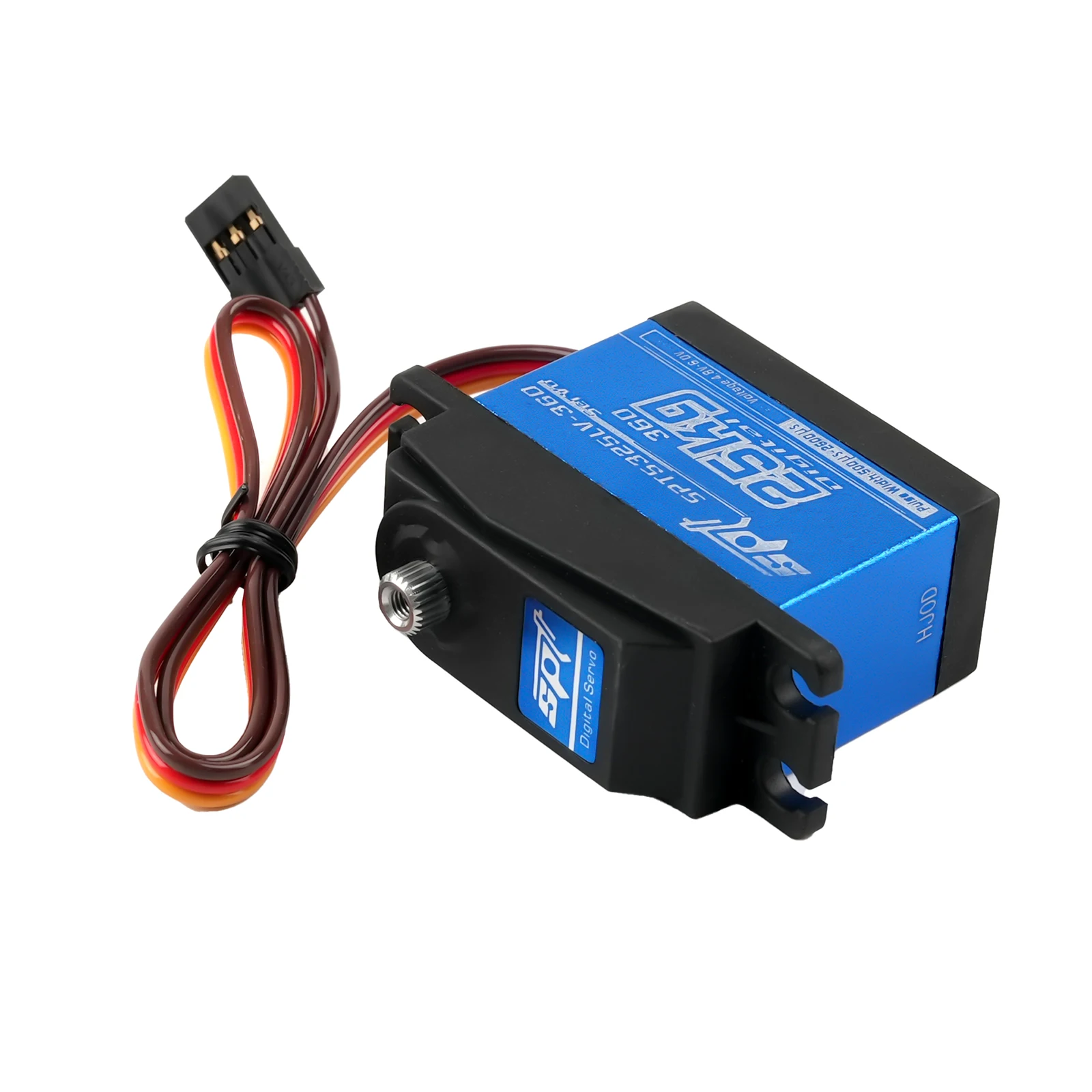 SPT5325LV 25 kg digitales Servo, 360-Grad-Drehung, Metallgetriebe, Doppelachsen-Servo, zusammengebaute Spielzeugteile für RC-Robotermodell