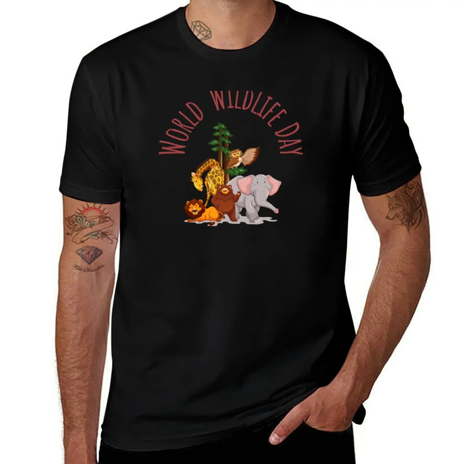 World wildlife day ,wildlife day T-Shirt Work Comfort T-Shirt for Men