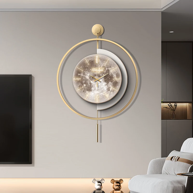 Silent Fashion Wall Clocks Nordic Minimalist Restaurant Cute Wall Watch Large Art Mural Reloj De Pared Living Room Decoration