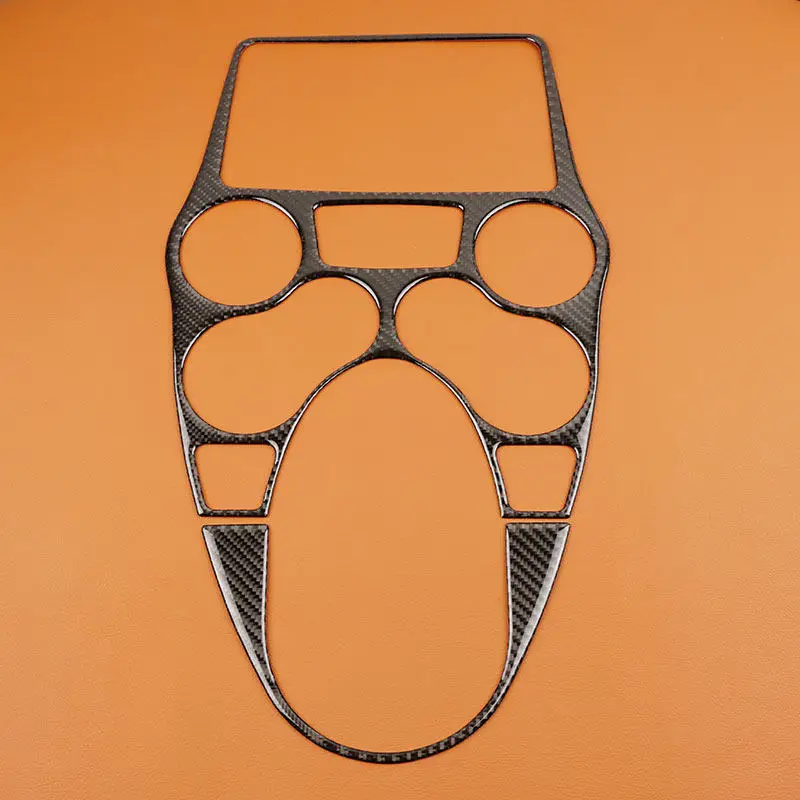 For Fiat Panda 2003 2004 2005 2006 2007 2008 2009 2010 2011 Car Inner Central Control Panel Accessories Trim Soft Carbon Fiber