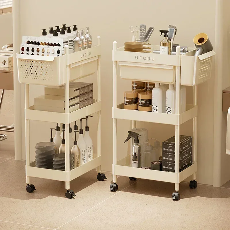 

Hospital Trolley Furniture Barber Welding Rolling Tray Cart Makeup Auxiliary Aesthetics Aluminum Units Cabinet Carrello Medico