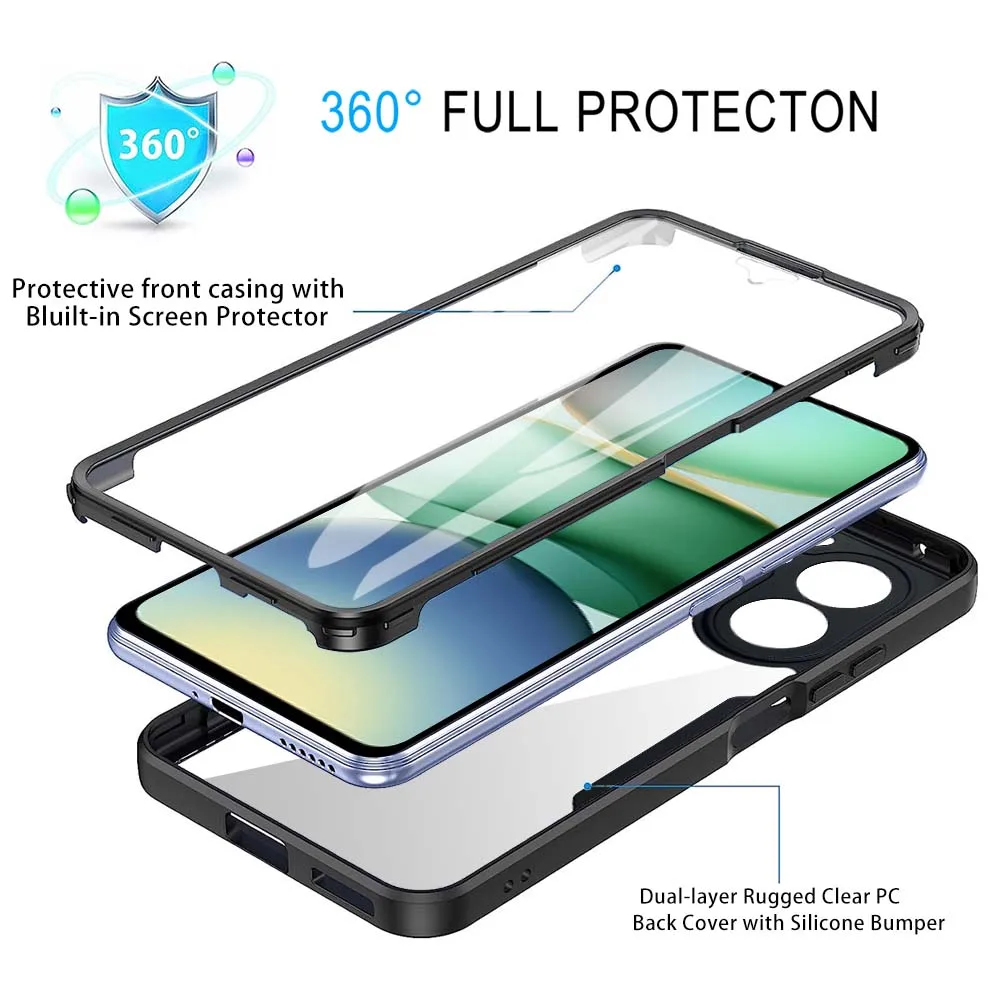 Picture 4: 360 Full Body Screen Protector Transparent Case For Redmi A5 4G Global 171mm size Shockproof Phone Cover