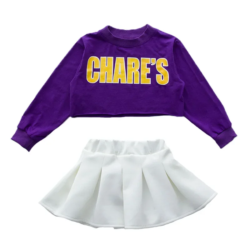 Kinder Jazz Dance Kostüm Mädchen Hip Hop Performance Kleidung Casual Street Dance Kinder Moderne Dancewear Laufsteg Show Outfit