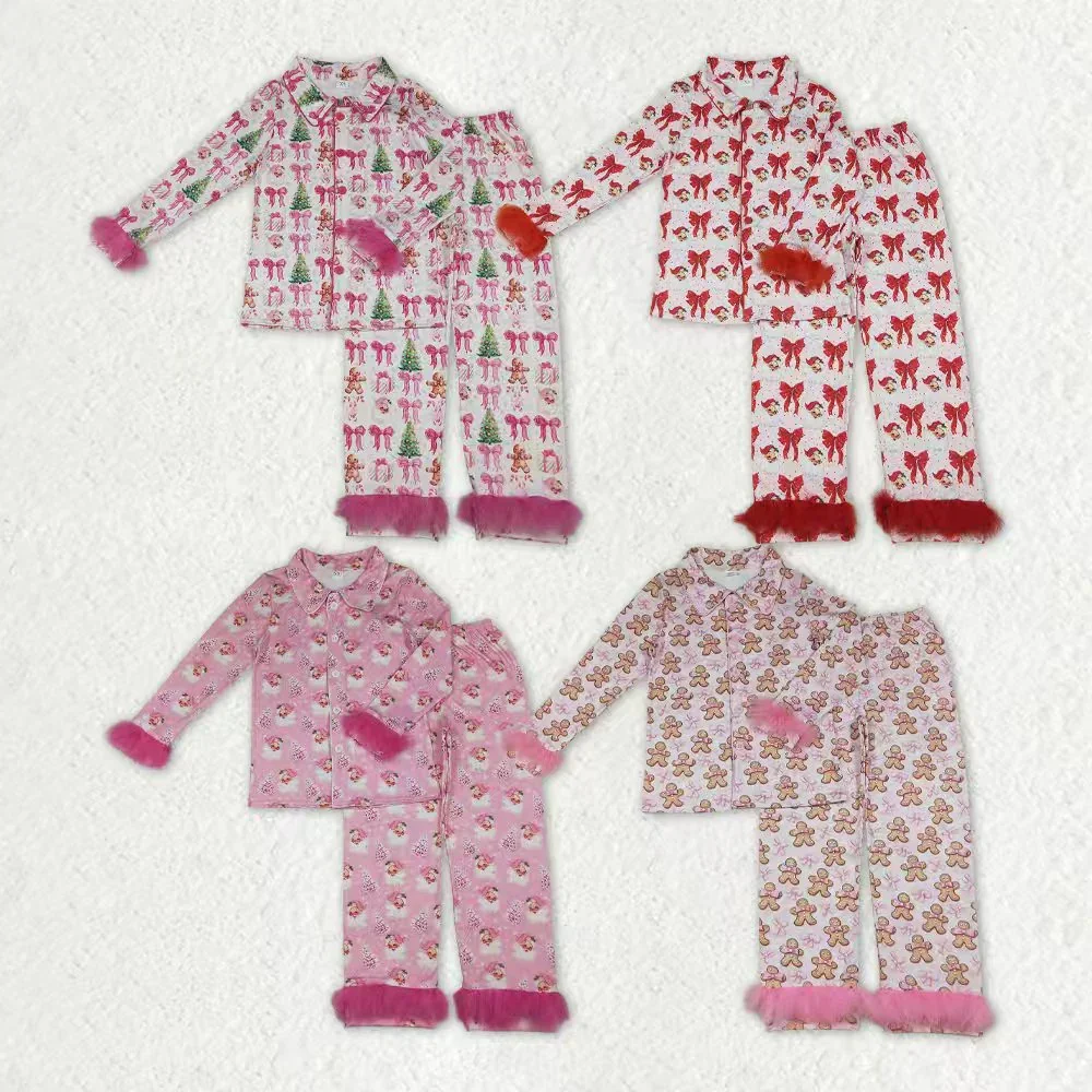 

z1014-07 GLP2716 Wholesale Winter Boutique Matching adult clothes Christmas pants set Wholesale matching kids clothes girl