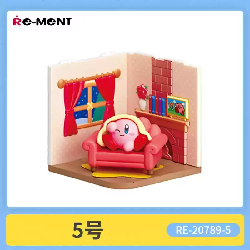 Echte Re-Ment Wonder Room Kirby Cartoon Figuur Miniatuur Scène Prop Trendy Blind Box Decoratie Benodigdheden Model Speelgoed Geschenken