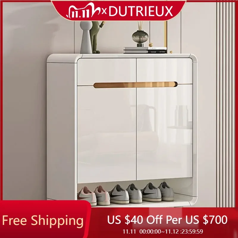 

Vertical Modern Shoe Cabinets White Rack Space Saving Organizers Narrow Shoe Cabinets Vertical Storage Gabinete Home Products