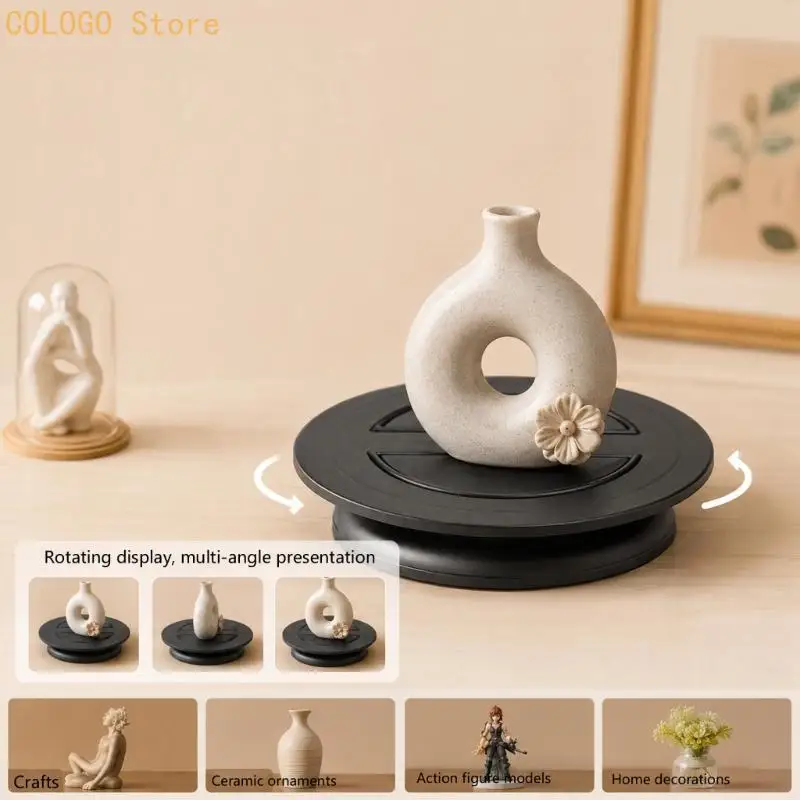 Quiet Rotating Display Platform Set of 4 for Smooth Object Presentation D0LD