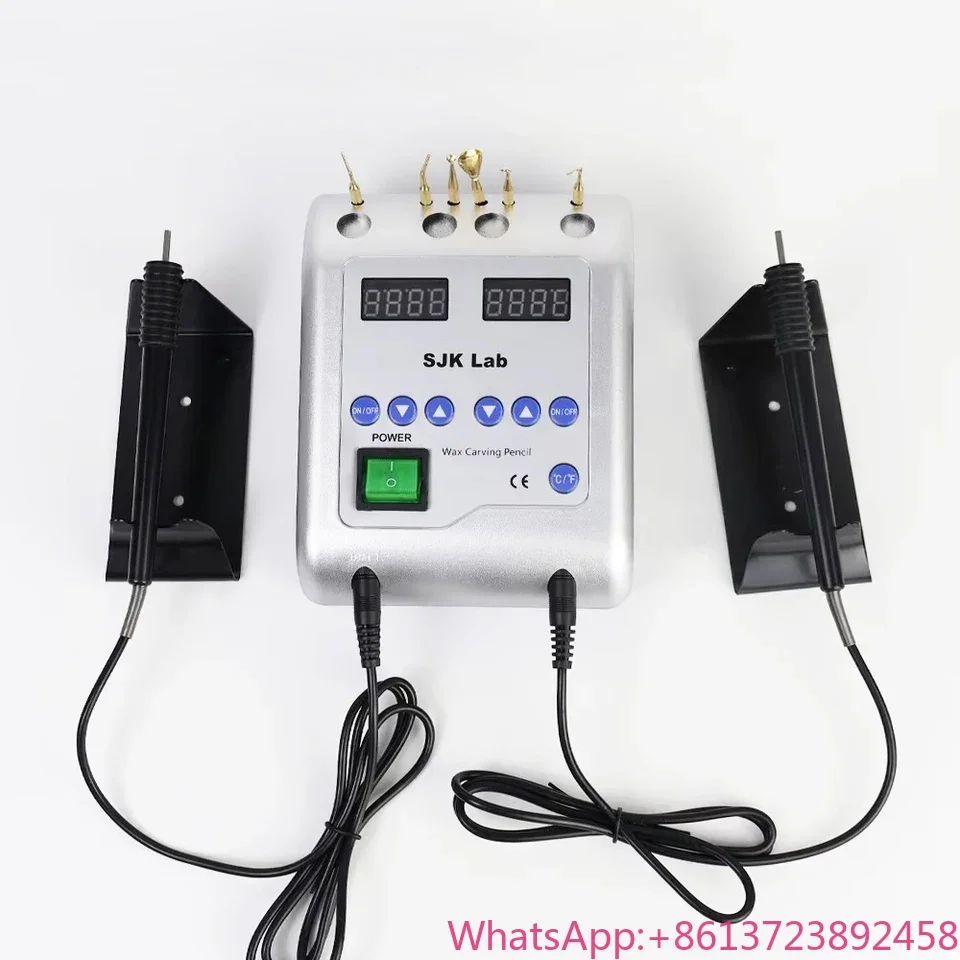 

Dent al Laboratory Electric Waxer Carving Knife Machine with 6 Wax Tips and 2 Pens Dentistry Tools Including Drill & Accessor