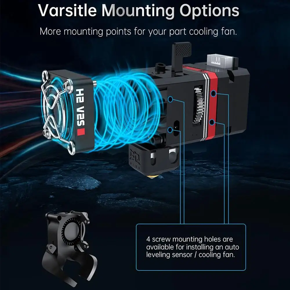 Extruder-upgradekit DIY Creality Ender CR-serie Anycubic Mega S Direct Drive Dual Gear roestvrij staal afdrukken met hoog koppel