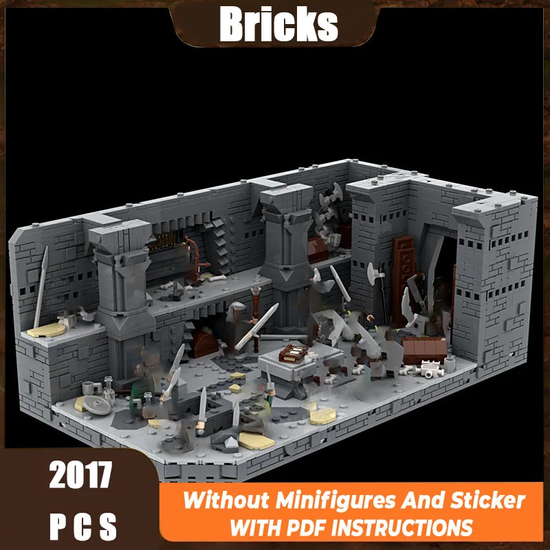 

Новые строительные блоки Moc, модель Moria Mining, модульные строительные блоки, детский фестиваль, подарочная игрушка, набор «сделай сам»