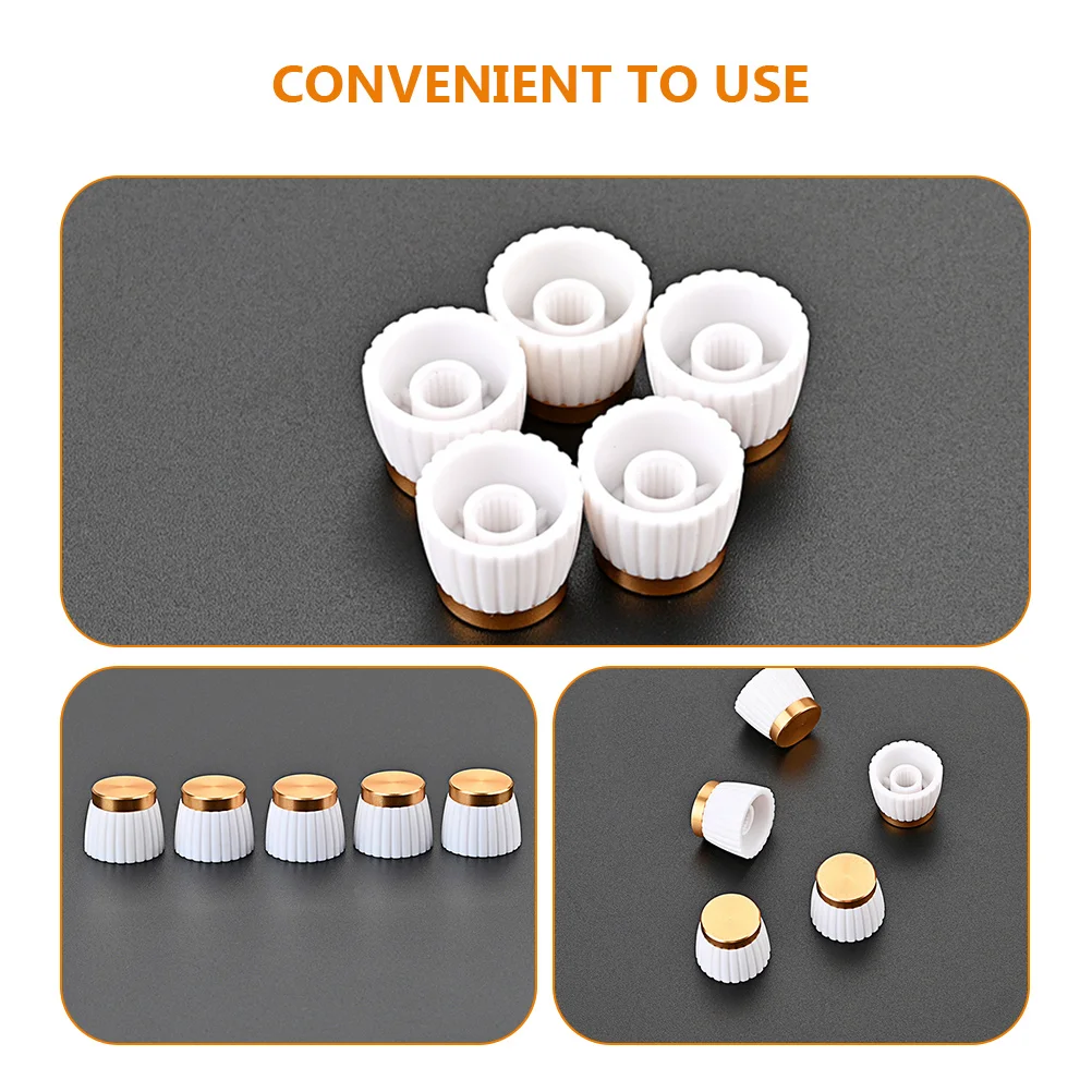

5Pcs Guitar Accessory Volume Tone Control Knobs Strong Durable for Electric Guitars and Basses Control Knobs Caps Guitar Parts