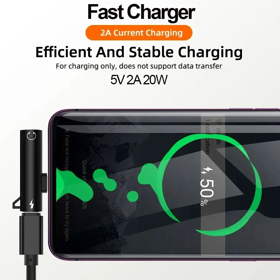 فك التشفير الرقمي USB نوع C إلى 3.5 مللي متر جاك محول سماعة الرأس الفاصل شاحن سريع 20 واط لسامسونج S22 S20 Xiaomi 11 12 آيفون 15