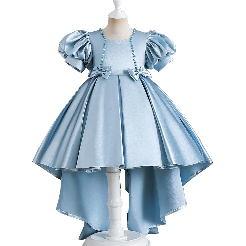 Vestito per bambini vestito da principessa Flower Girl Show Host Tuxedo Dress Girl Piano show Dress