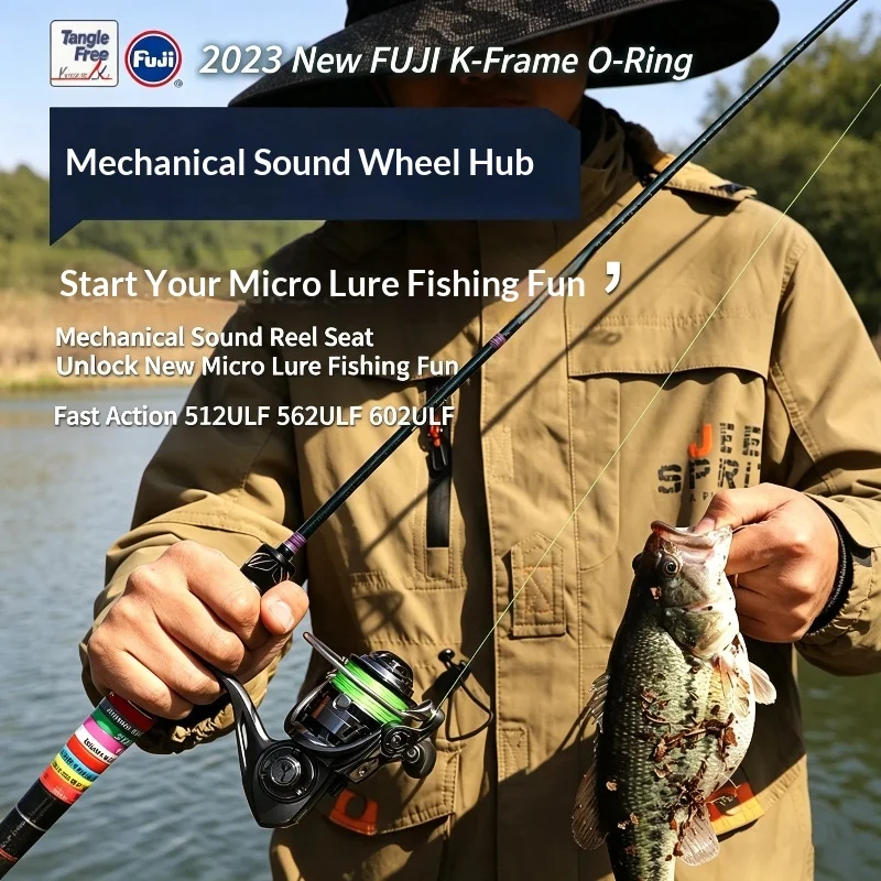 

Удилище спиннинговое Fishingfans 1.53/1.68/1.8м UL, 2-секционное, из углеродного волокна, для микроприманок, с кольцами FUJI O и защитой от перекручивания