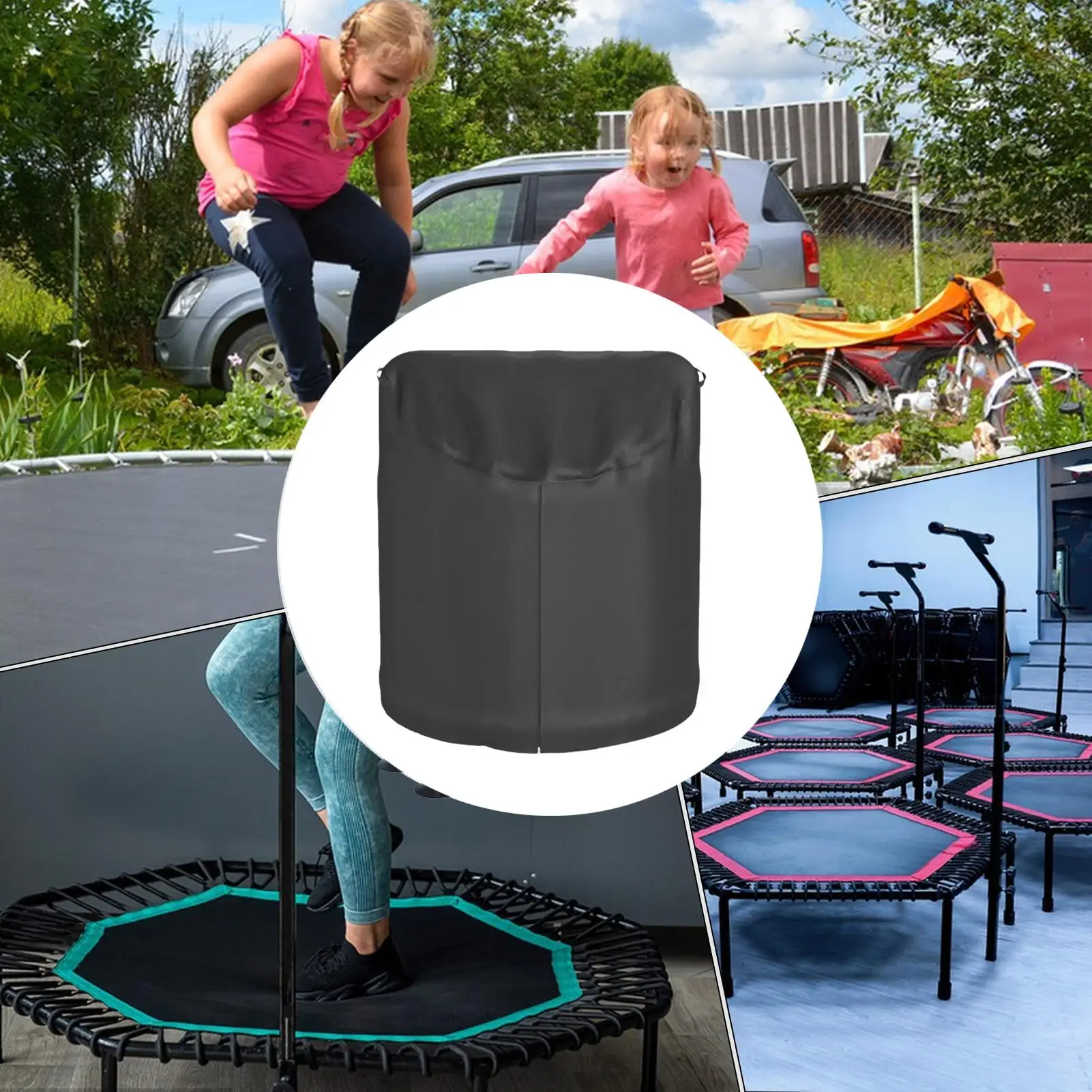 

Водонепроницаемый, ветрозащитный, солнцезащитный, износостойкий чехол для детского уличного батута для патио, сада, двора, газона