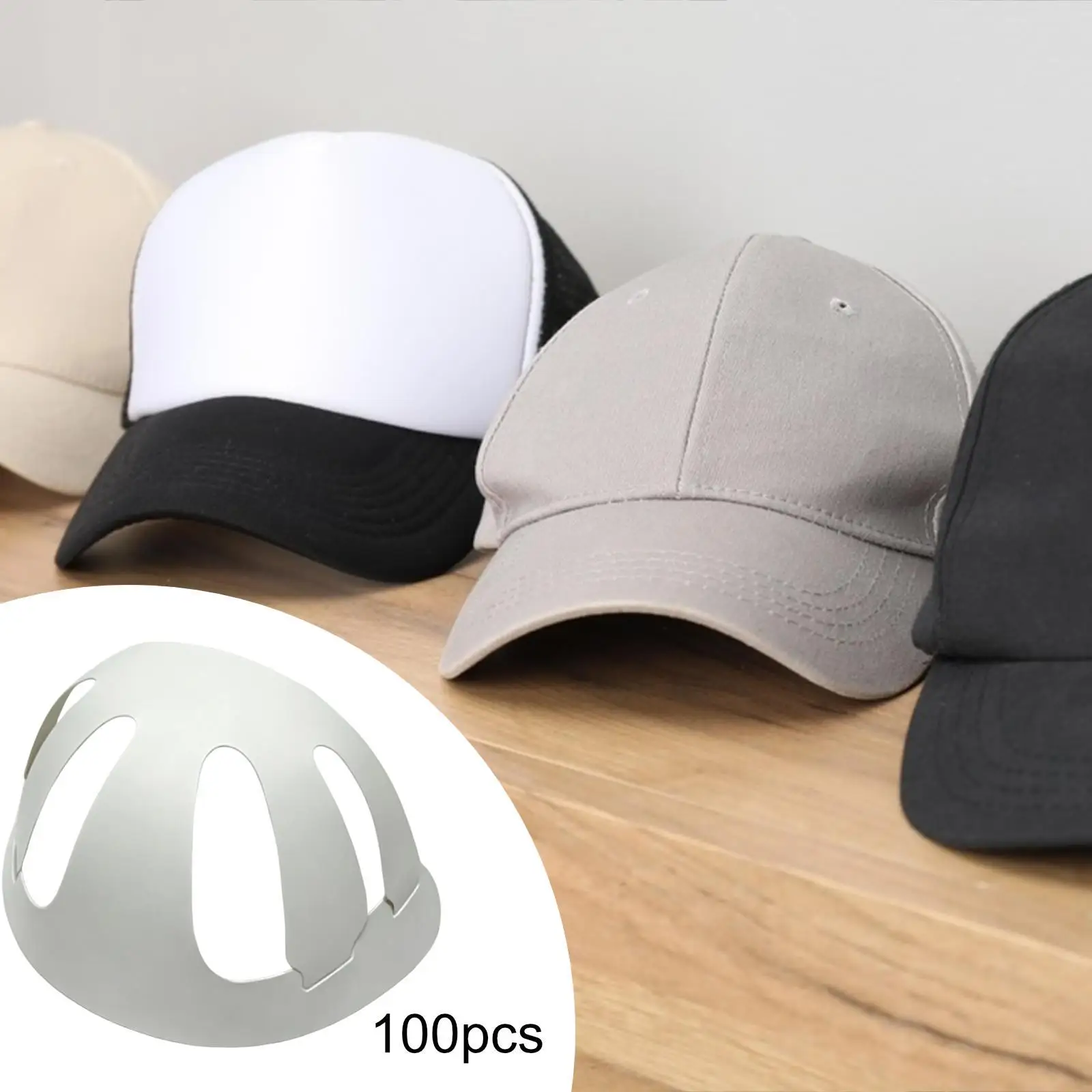 100Pcs Baseball Cap Form Shapers Portable Paper Structural Hat Inner Support