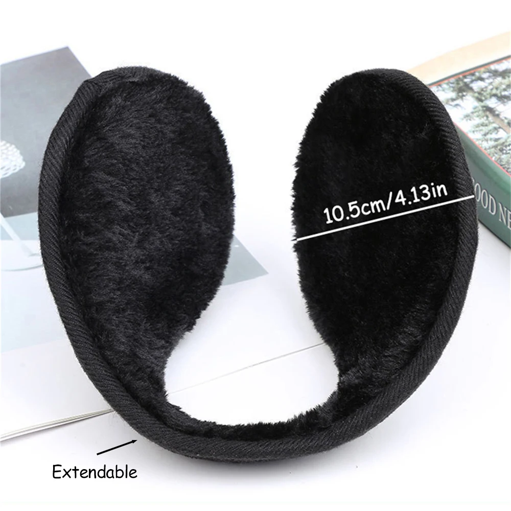1PC Winter Warm Fur Earmuffs for Velvet Ear Muffs Thicken Retractable Warmer Ear Cover Outdoor Cycling Ski Plush Ear Protector
