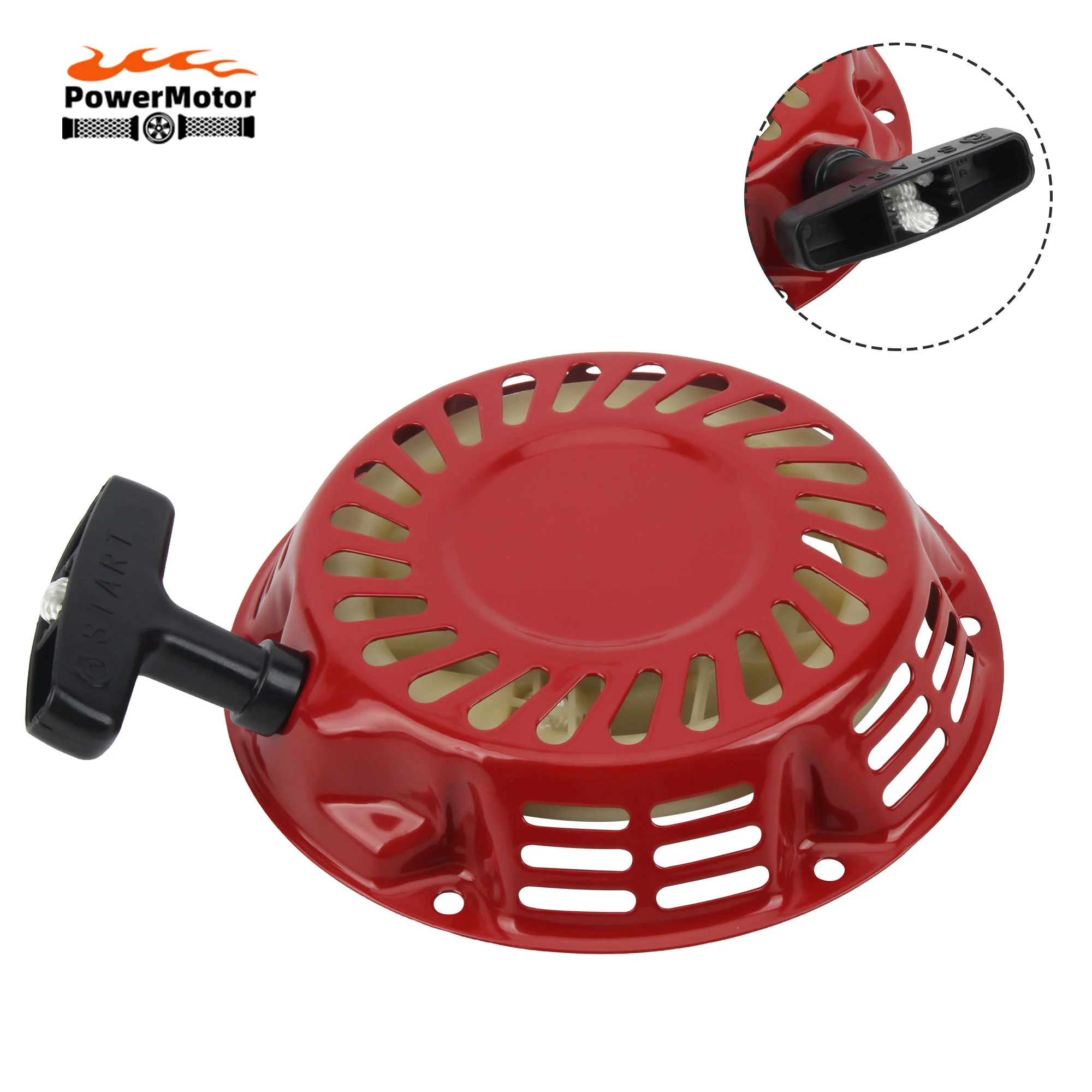 For Honda GX160 GX200 5.5HP 6.5HP Rewind Pull Recoil Starter Gasoline Engine Replacement For Brush Cutter Tool Accessories Parts