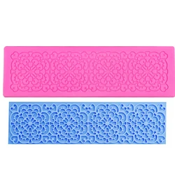 M0318 Silicone Cake Lace Mat Silicone Lace Mold Fondant Cake Decorating Tools Border Decoration Lace Mold Stencil Baking