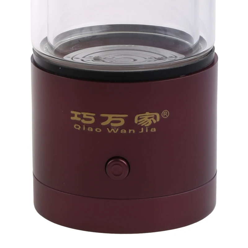 زجاجة مولد مياه غنية بالهيدروجين زجاج Cupbody SPE & PEM صانع غرفة مزدوجة دروبشيب