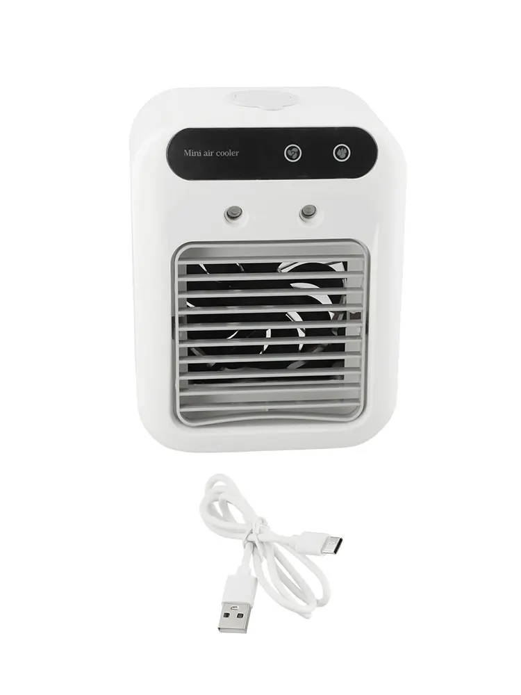1800mAh Battery Powered Fan Portable Air Conditioner 1800mAh Battery 500 Ml Water Tank Effective Cooling Technology