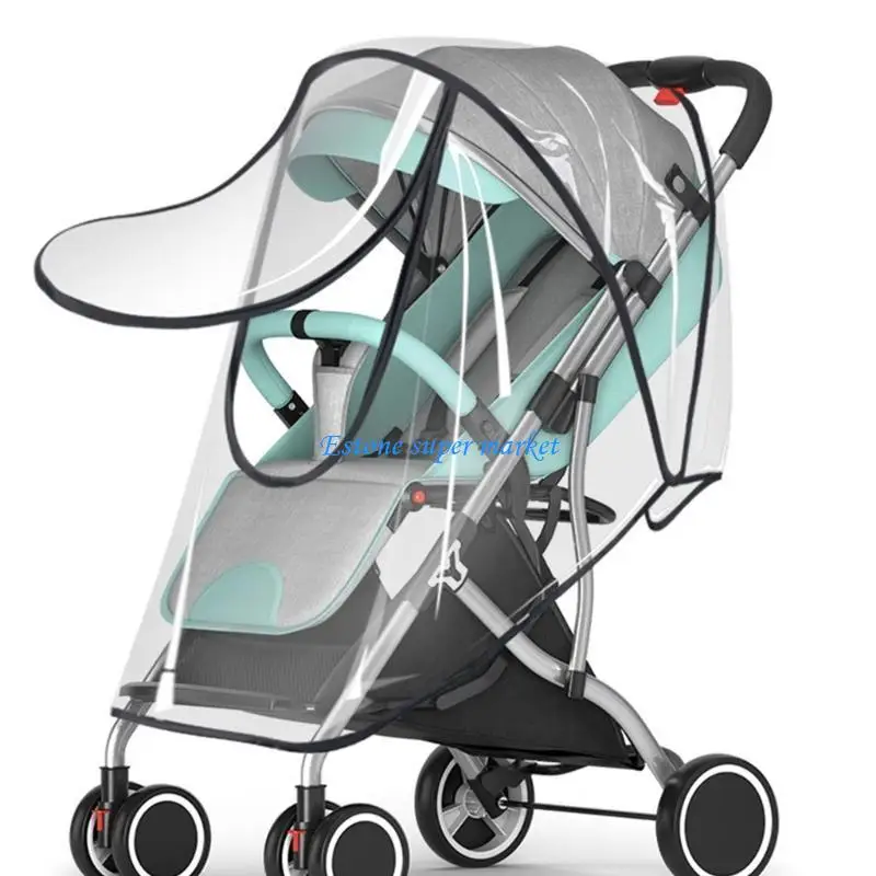 090B Baby Travel Breathable Stroller Rain Cover Baby Car Weather Wind-Shield Protect Snow Universal