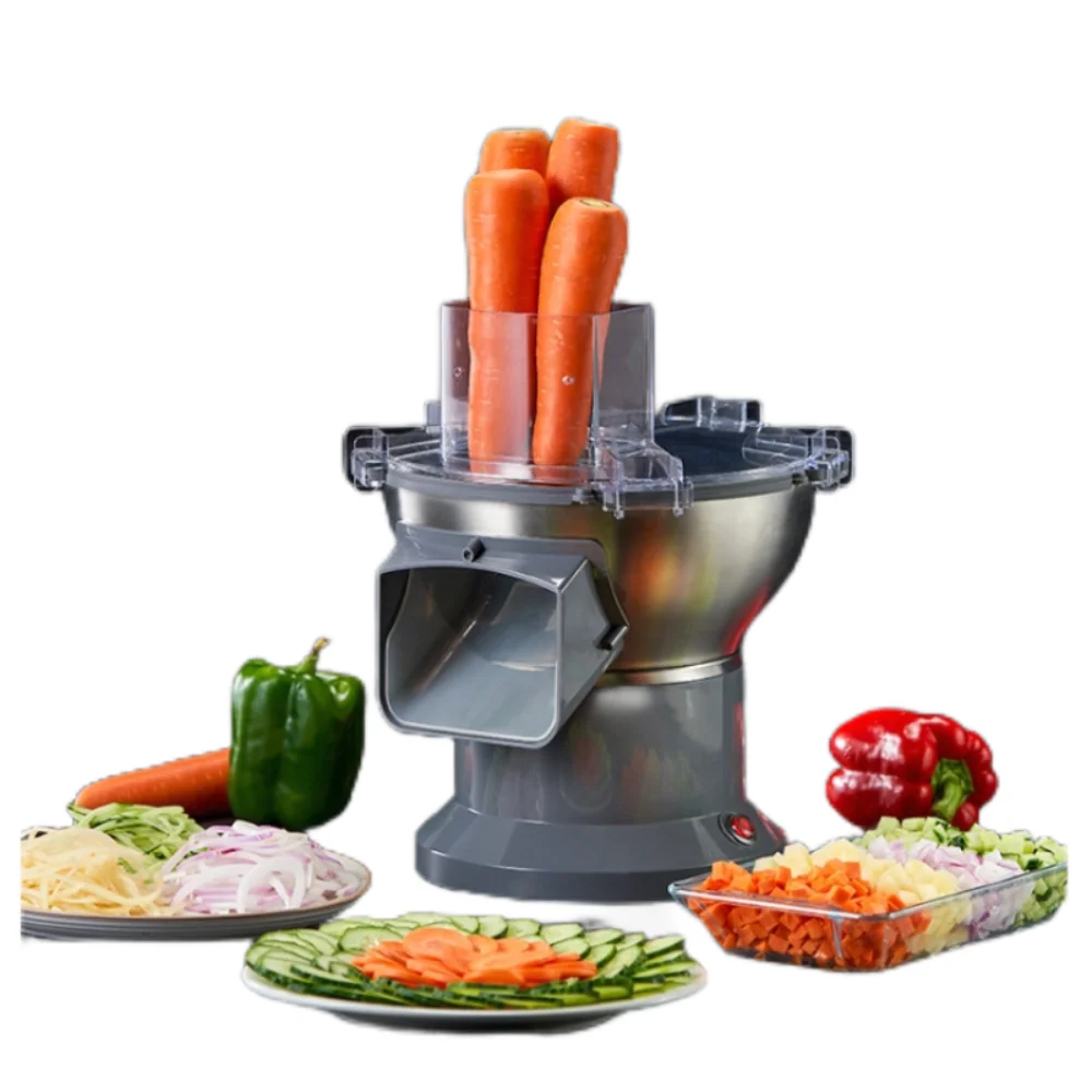 YYHC-Commercial Electric Vegetable Slicer Chopper New Potato Cutter Onion Holder Slicing Function Fruits Foods Processing Machin