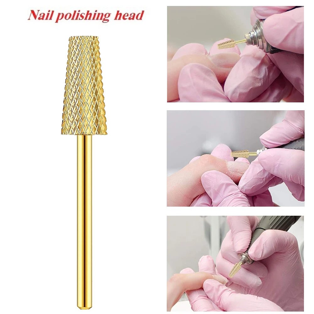 1 pc Tungsten carbide nail drill bits are suitable for removing nail gel, acrylic nail files, cuticle trimmers, and nail tools