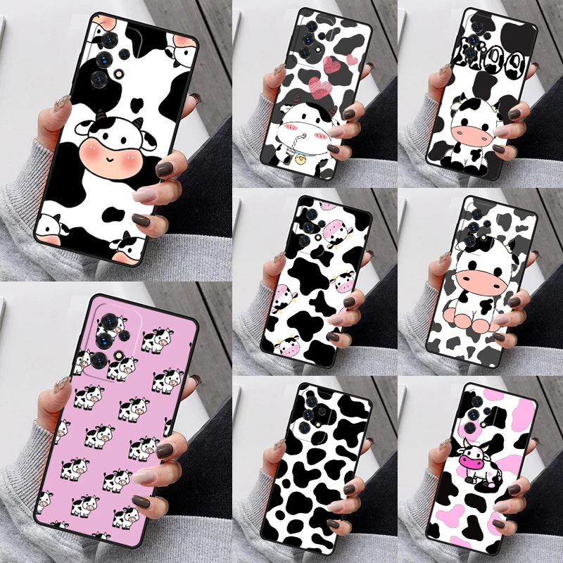 Dairy Cattle Cow Speckle Phone Case For Samsung Galaxy S23 S21 S20 FE S24 S22 Ultra Note20 S10 S9 S8 Plus A40 A52 A12 A13 A53